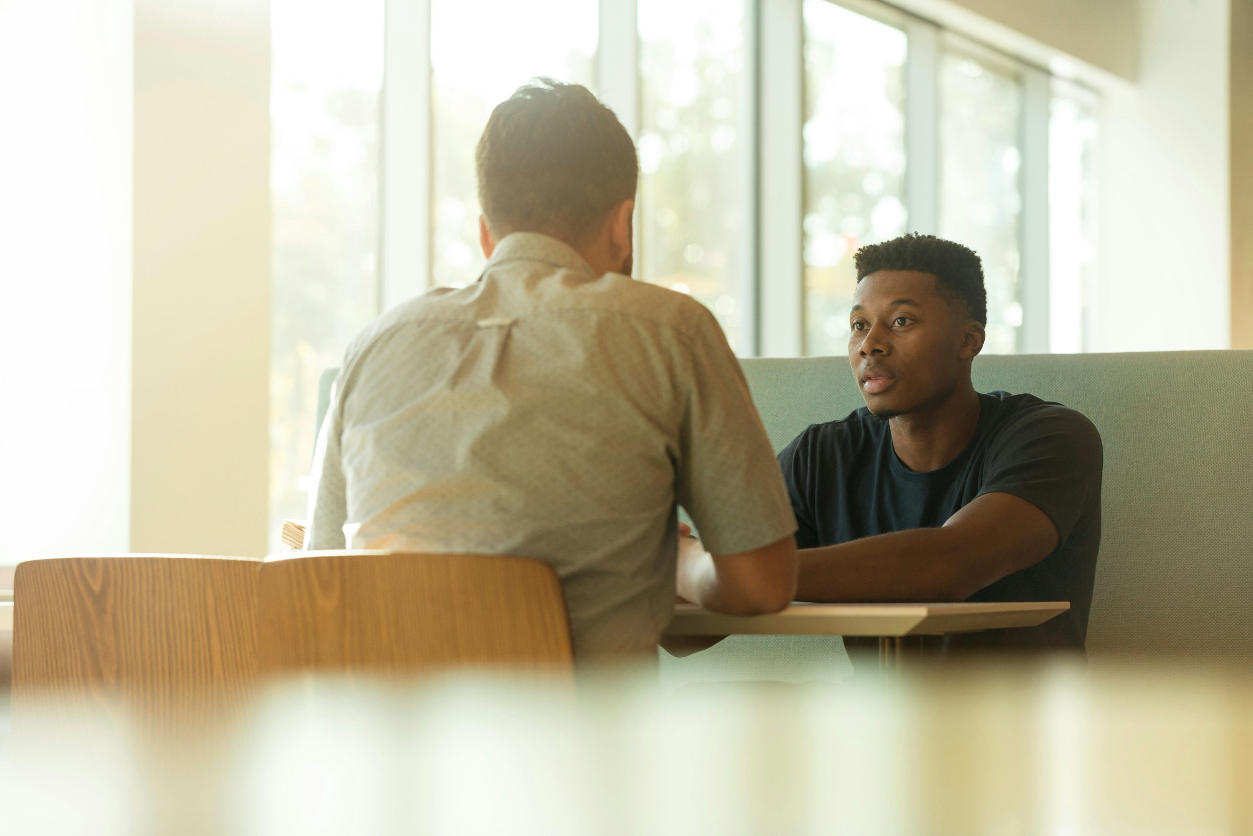 Man going through therapy
